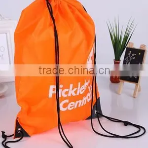 Cheap Promotional Recycled Colorful Polyester Outdoor Sports Drawstring Bags thumbnail-1