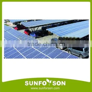 Double Row Solar Panel Aluminum Carport Structure PV Mounting Support System thumbnail-1