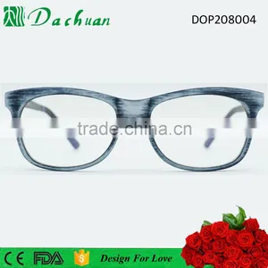 CP Injection Fake Acetate Old Fashion Wood Brush Optical Frames thumbnail-3