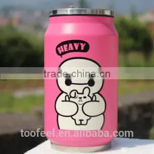 260ml Cold Water Bottle,screwd Loop Lid Single Wall Stainless Steel Mug,customized Drinking Bottle thumbnail-4