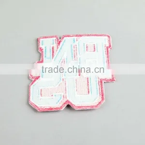 OEM Embroidery Overlock Border Machine Woven Badge thumbnail-2