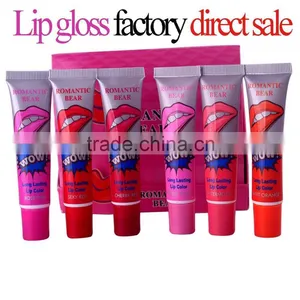 Romantic Bear Wow Lips For Lip Beauty Waterproof Lip Gloss Liquid Matte Liptisck Peel Off Cosmetic Lipstick thumbnail-2