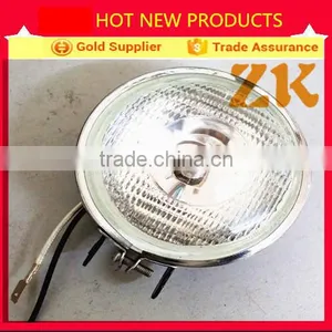 12V 4 Inch Voltage Chrome Black Housing Trailer Tractor Front Round Driving Light thumbnail-1