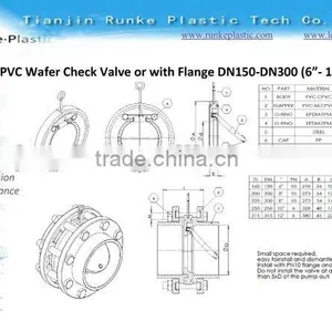 Plastic PVC Swing Check Valve thumbnail-5