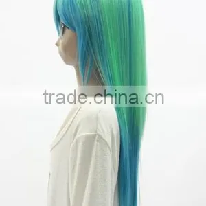 Green Dark Blue Dark Pink Colorful Naruto Cosplay Wig Sex Hatsune Miku Cosplay Wig thumbnail-3