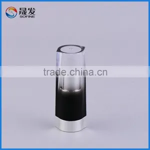 New Product Hot Sale Makeup Packaging Empty Lipstick Container With Clear Mixed Balck Tranparent Lipstick Cap thumbnail-1