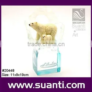 White Bears Polyresin Statue thumbnail-1