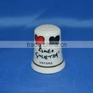 Tourist Souvenir Porcelain Thimble thumbnail-1