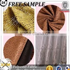Fashion Fabric 2016 Perforated Suede Fabric Microfiber for Dress thumbnail-6