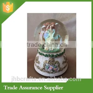 Angel Deer Bunny, Angel With Flute Hummingbirds Base, Water Globe thumbnail-4