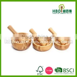 Custom Bamboo Garlic Pot and Tool thumbnail-1