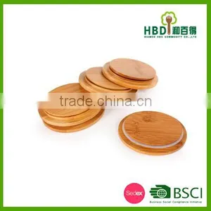 Bamboo Glass Jar Lid Wooden Lid for Canister thumbnail-5
