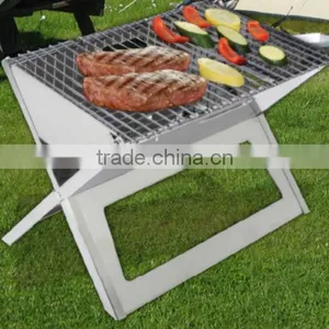 Outdoor Bbq Camping Grill Portable Folding Charcoal Bbq Grill thumbnail-1