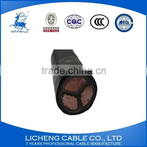 Chinese 3 Core Electric Cables Xlpe Insulated Pvc Sheathed Copper Electrical Power Cable 3x185mm2 thumbnail-2