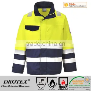 Drotex HRC2 Modacrylic Arc Flash Protection hi Vis Flame Retardant Jacket thumbnail-1