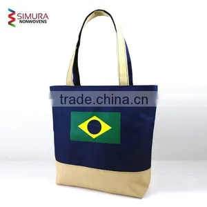Polyester Oxford Fabric Two Toned Tote Bag thumbnail-3