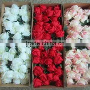 Silk Wedding Flowers Bush Seide Blume Rosafarben thumbnail-1
