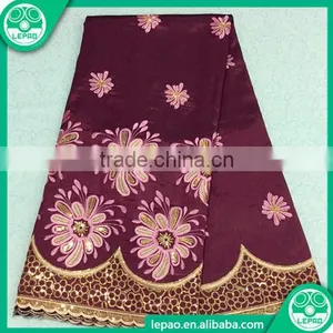 2016 Hot Sell African Lace Fabric African Bridal George Lace Styles for Garment thumbnail-5