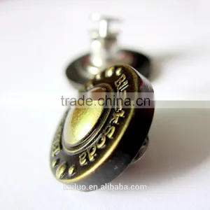 Brush Brass Color Alloy Jeans Button for Man Jeans thumbnail-4
