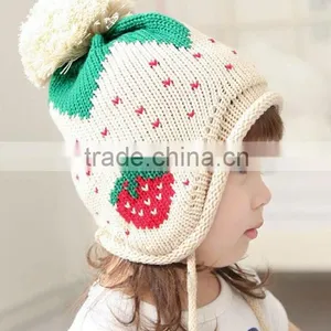 2013 Winter Knitting Strawberry Baby Hat thumbnail-1