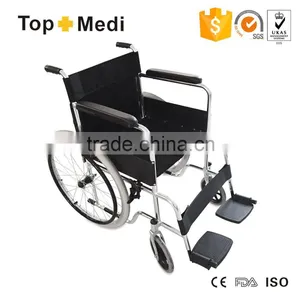 Hot Sale Economic Manual Wheelchair for Disabled and Old People/Silla de Ruedas Manual thumbnail-1