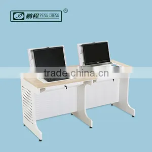 2 Person Seat Use Study Room Flip-up Computer Table thumbnail-1