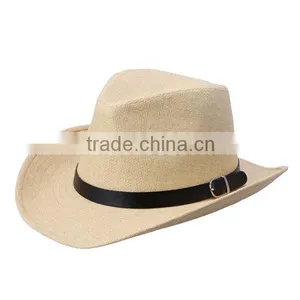 New Arrival Men Outdoor Plain Dyed Solid Color Hip Hop Cowboy Hat thumbnail-4
