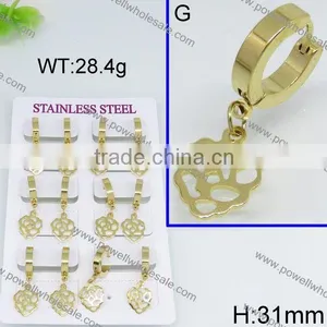 Wholesale Latest Gold Plated Pendant Earring for Women thumbnail-1