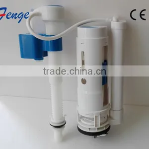 Cistern Toilet Set of Plastic Water Tank Fitting With Push Button Flush Valve and Cistern Fill Valve thumbnail-2