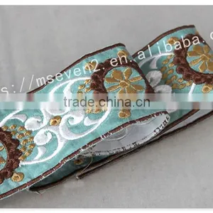 New Arrival 6cm Width Gorgeous Ethnic Lace Trim Embroidery for Garment thumbnail-3