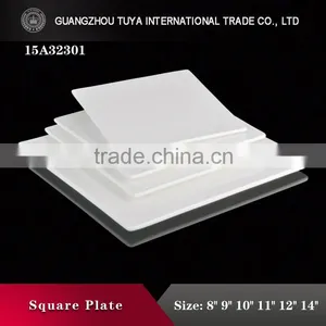 New Style White Color Fruits Porcelain Square Plate thumbnail-1
