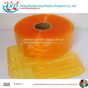 Anti-insect Flexible Transparent Ribbed Vinyl Plastic PVC Strip Curtain thumbnail-5
