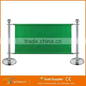 ACEALLY Wholesale High Quality Stackable U Shaped Base Queue Line Retractable Belt Barrier thumbnail-2