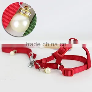 Latest Design Pet Products Dog Harness With Pearl Pendant thumbnail-1