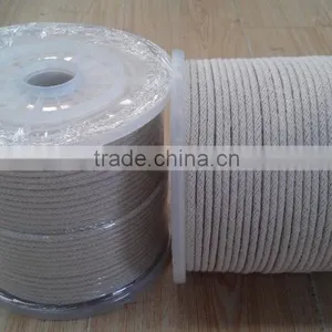 Hot Sale 6mm Natural Color Solid Braided Cotton Rope thumbnail-4