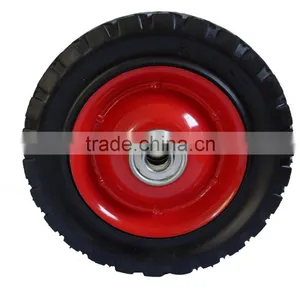 6 Inch Universal Red Steel Wheels thumbnail-2