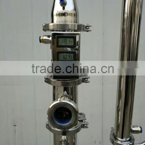50L SS304 Bolier,3''stainless Steel Bubble Plate Reflux Tower ,ss304 Still With Parrot thumbnail-3