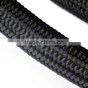 12" Black Nylon Stainless Steel Braided -8AN AN8 8-AN Fuel Hose Oil Gas Hose thumbnail-3