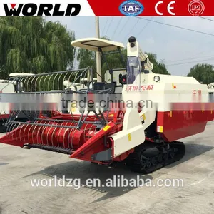 Small Rubber Track Paddy Field Farm Machine Mini Soybean Combine Harvester thumbnail-4