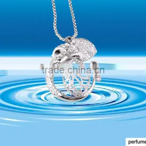 Elephant Shape Jewelry Pendant Glass Perfume Bottle Jewelry thumbnail-1