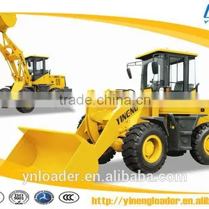 1.1CBM Yineng Loader Shan Dong Cat Engine YN Wheel Loader With Grass Grasper /clamp Shan Dong thumbnail-1
