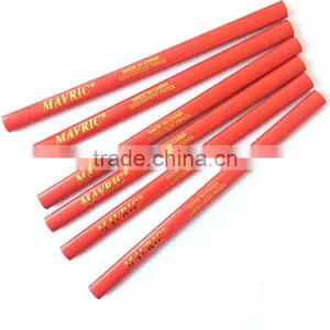 Red Color Black Lead Wooden Carpenter Pencils thumbnail-2