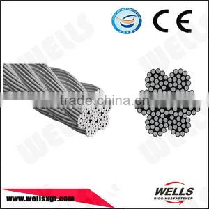 Factory CE 6mm Heavy Duty 7*7 Galvanized Carbon Steel Wire Rope thumbnail-1