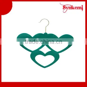 Heart Shaped Velvet Hanging Belt Hanger thumbnail-1