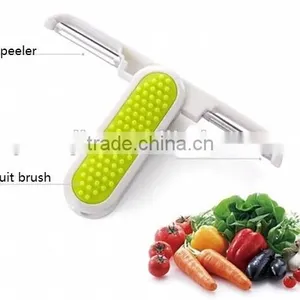 Wholesale Stock Portable Folding 3 In 1 Plane Knife Fruit Vegetable Peelers thumbnail-1