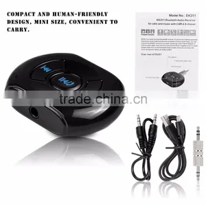 2017 3.5mm Blutooth Car Handsfree Car Stereo Bluetooth Aux Adapter thumbnail-4