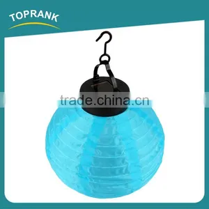 Custom Color Outdoor Collapsible Led Solar Paper Lantern for Decoration thumbnail-2