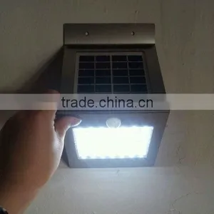 Solar Motion Sensor Security Led Outdoor Wall Light thumbnail-4