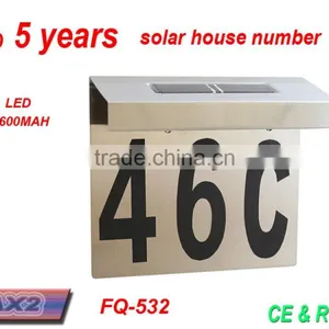 Stainless Steel Solar Led Address Light,house Number Plate thumbnail-1