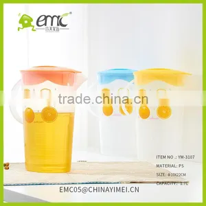 PP Cold Kettle With Lid Transparent Water Bottle Juice and Tea Bottle thumbnail-1